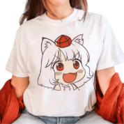 Anime Touhou Project Momiji Inubashiri Print T-Shirt