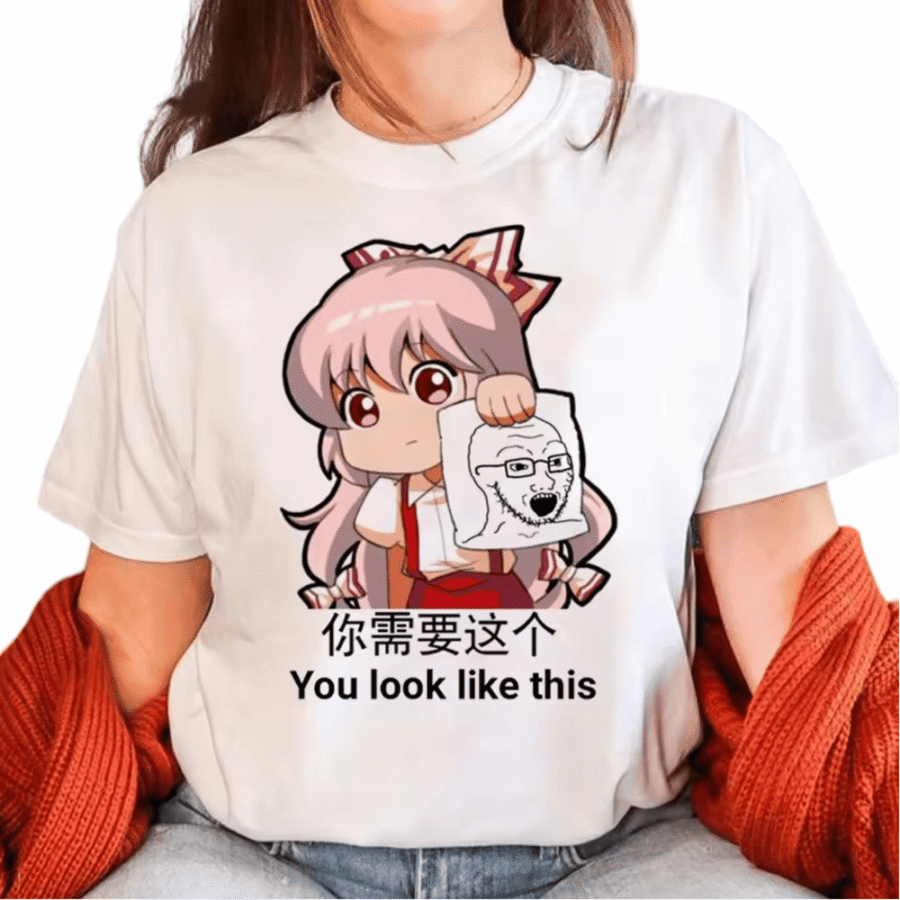 Anime Touhou Project Fujiwara No Mokou T-Shirt Anime Touhou Project Fujiwara No Mokou T-Shirt