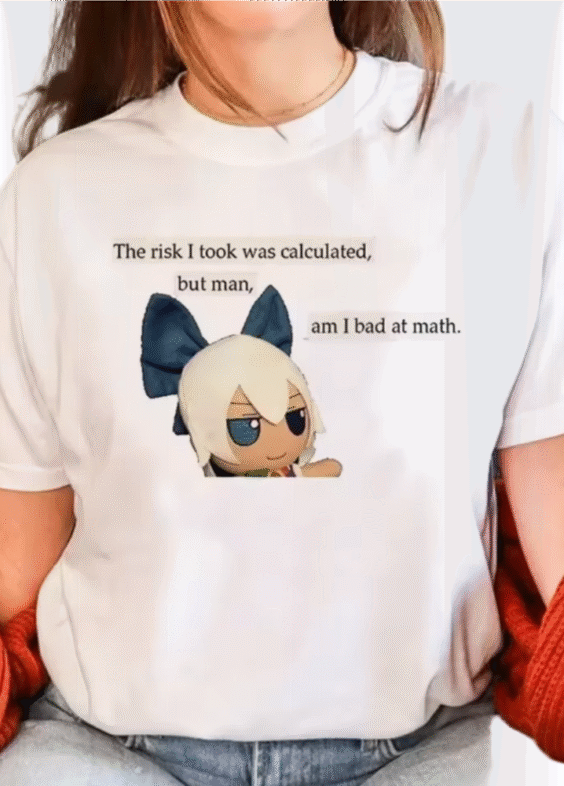 Anime Touhou Project Cirno Summer T-Shirt