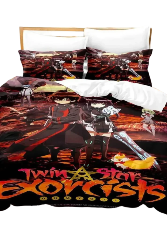 Twin Star Exorcists Anime Character 3D Printed Bedding Set