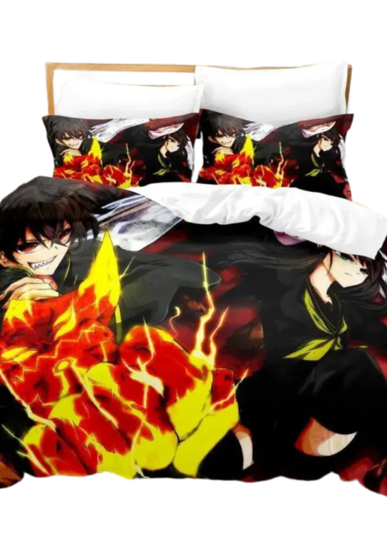 Twin Star Exorcists Rokuro And Benio Anime 3D Printed Bedding Set