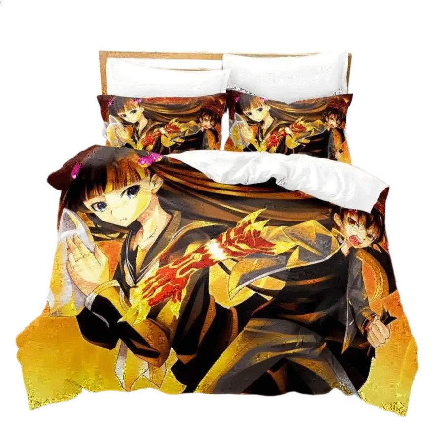 Twin Star Exorcists Benio And Rokuro Anime 3D Printed Bedding Set Twin Star Exorcists Benio And Rokuro Anime 3D Printed Bedding Set
