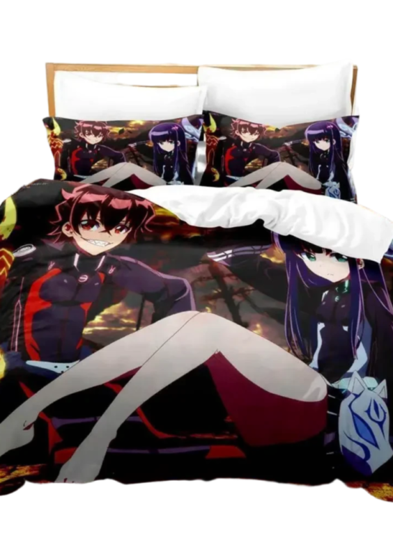 Anime Twin Star Exorcists Rokuro And Benio 3D Printed Bedding Set