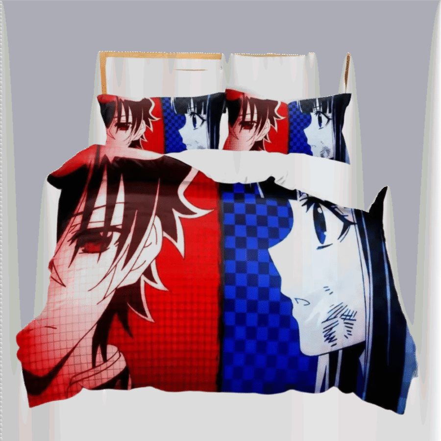 Anime Twin Star Exorcists Rokuro Enmado And Benio Adashino 3D Printed Bedding Set Anime Twin Star Exorcists Rokuro Enmado And Benio Adashino 3D Printed Bedding Set