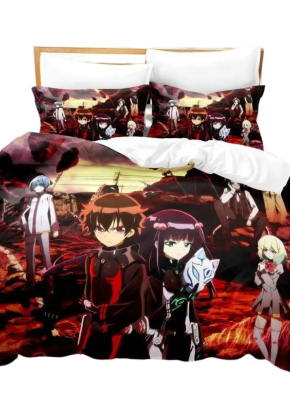 Anime Twin Star Exorcists Character 3D Printed Bedding Set