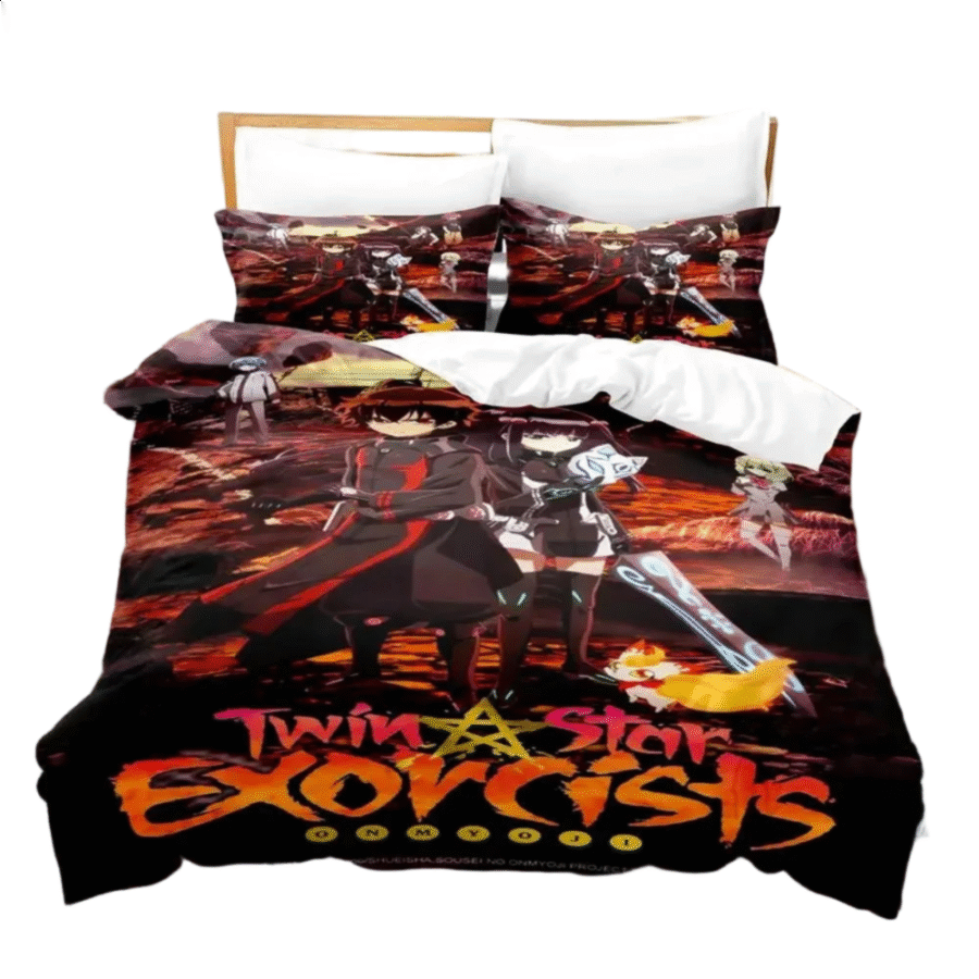 Anime Twin Star Exorcists Characters 3D Print Bedding Set Anime Twin Star Exorcists Characters 3D Print Bedding Set