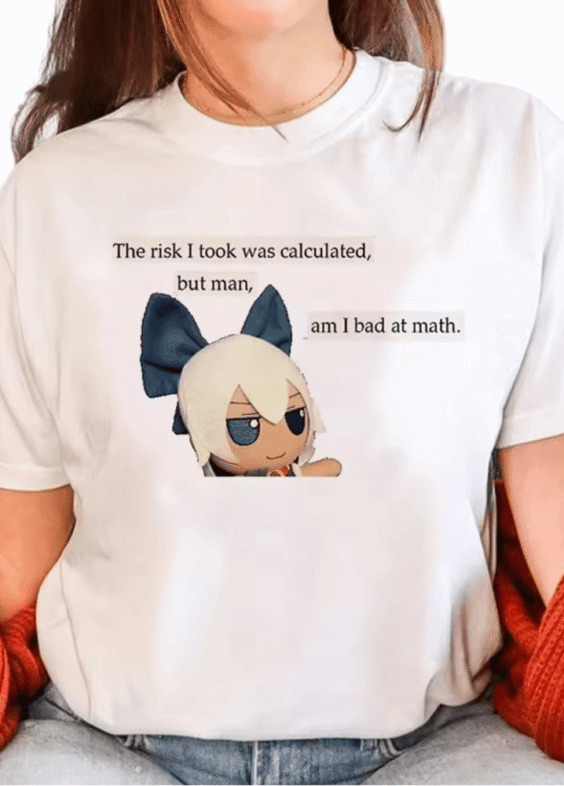 Anime Touhou Project Cirno Print T-Shirt