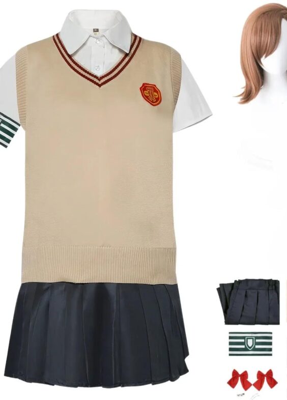 Anime A Certain Magical Index Misaka Mikoto Cosplay Costume
