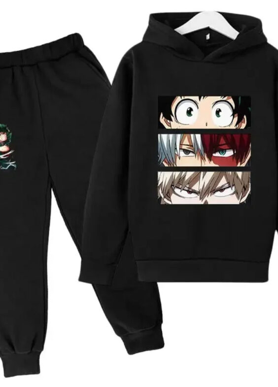 Anime My Hero Academia Izuku Shoto And Katsuki Printed Hoodie With Pant