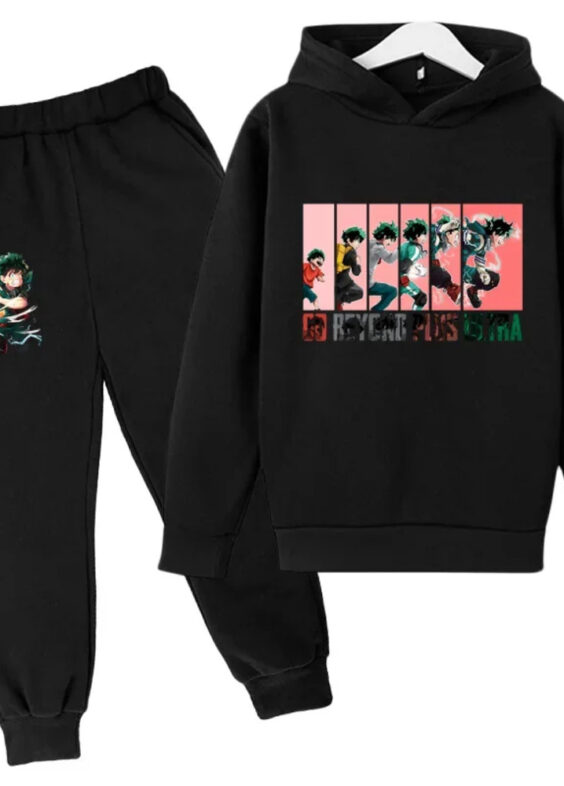 Anime My Hero Academia Izuku Go Beyond Plus Ultra Printed Hoodie With Pant