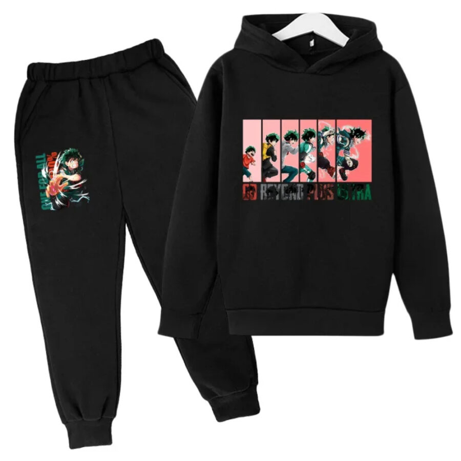 Anime My Hero Academia Izuku Go Beyond Plus Ultra Printed Hoodie With Pant Anime My Hero Academia Izuku Go Beyond Plus Ultra Printed Hoodie With Pant