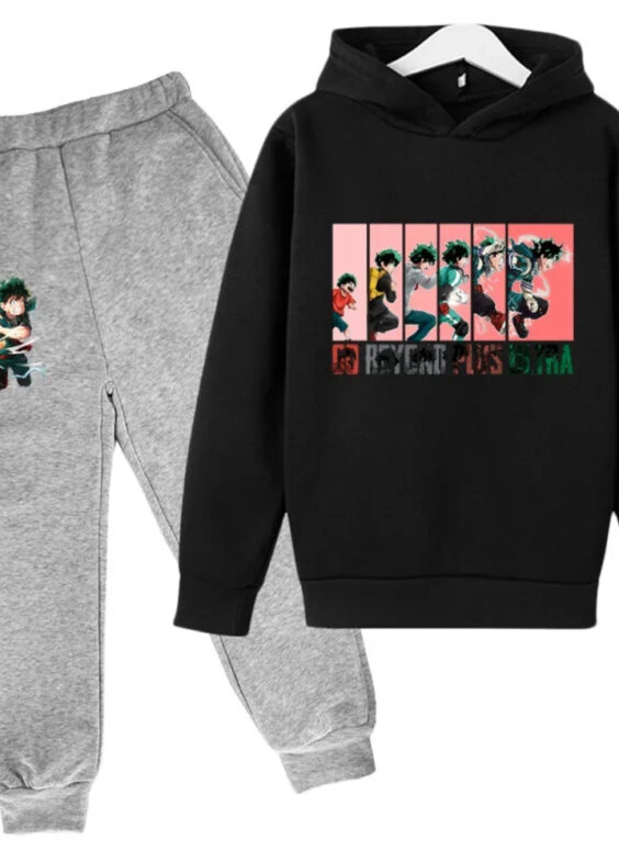 My Hero Academia Anime Izuku Go Beyond Plus Ultra Printed Hoodie With Pant
