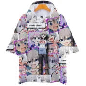 Uzaki-Chan Wants To Hang Out Hana Anime Short Sleeve Hoodie