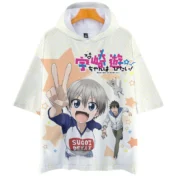 Anime Uzaki-Chan Wants To Hang Out Shinichi And Hana Short Sleeve Hoodie