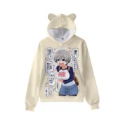 Uzaki-Chan Wants To Hang Out Anime Hana Uzaki Cat Ear Hoodie