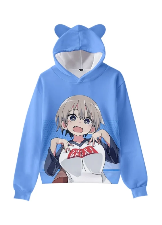 Anime Uzaki-Chan Wants To Hang Out Hana Cat Ear Hoodie