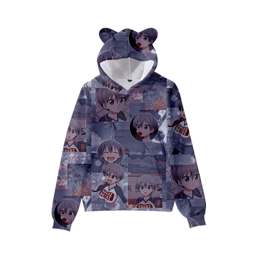 Uzaki-Chan Wants To Hang Out Anime Hana Cat Ear Hoodie
