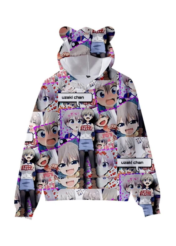 Anime Uzaki-Chan Wants To Hang Out Hana Uzaki Cat Ear Hoodie