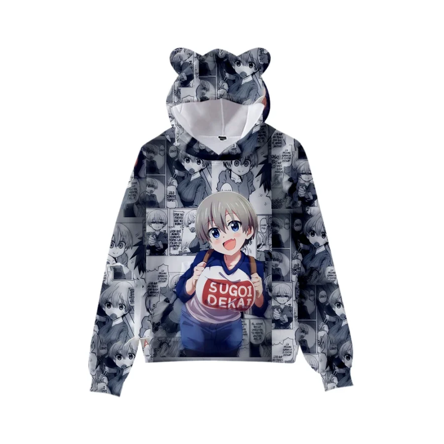 Uzaki-Chan Wants To Hang Out Hana Uzaki Anime Cat Ear Hoodie