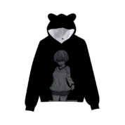 Uzaki-Chan Wants To Hang Out Anime Hana Printed Cat Ear Hoodie