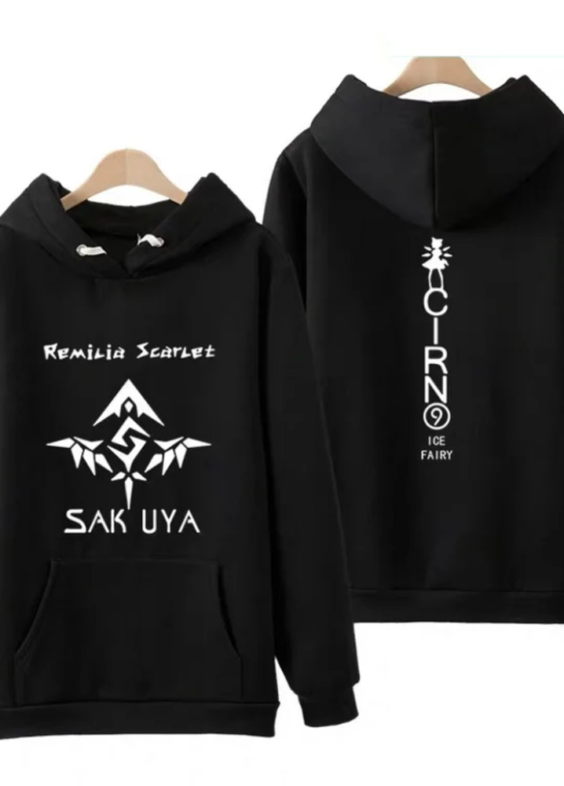 Anime Touhou Project Remilia Scarlet Cirno Sakuya Hoodie