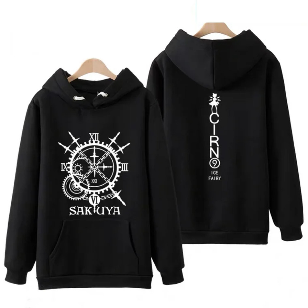 Anime Touhou Project Sakuya And Cirno Ice Fairy Hoodie Anime Touhou Project Sakuya And Cirno Ice Fairy Hoodie