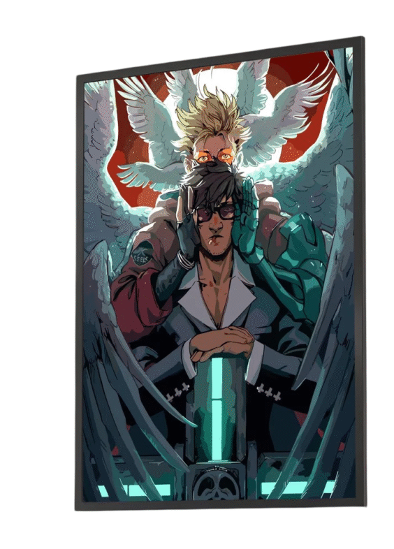 Anime Trigun Nicholas D. Wolfwood And Vash The Stampede Wall Poster