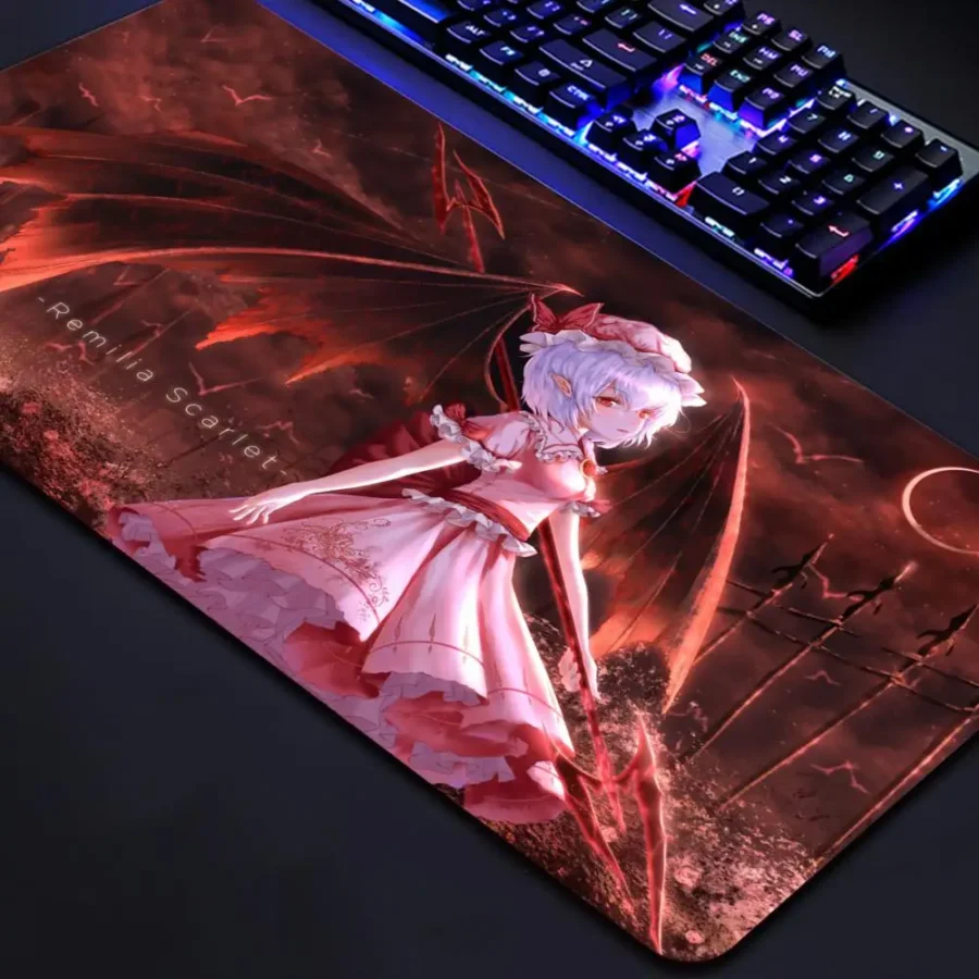 Touhou Anime Remilia Scarlet Print Mouse Pad Touhou Anime Remilia Scarlet Print Mouse Pad