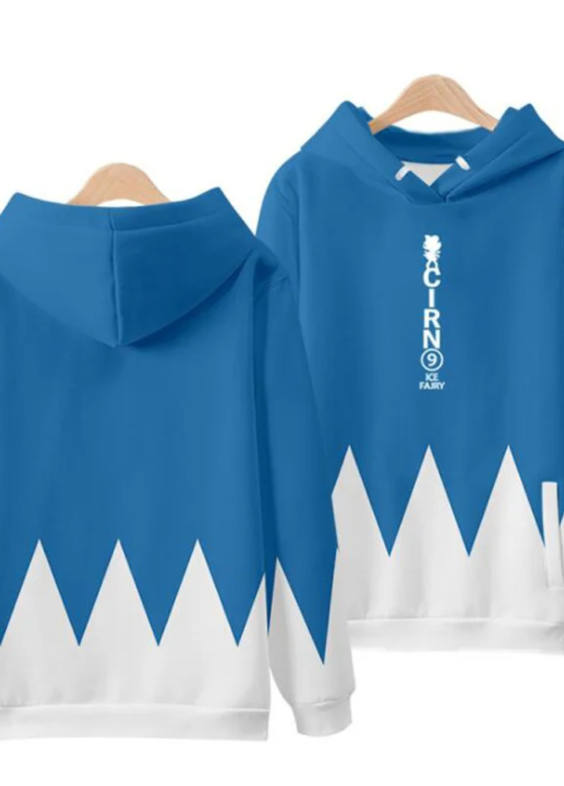 Anime Touhou Project Cirno Ice Fairy Hoodie