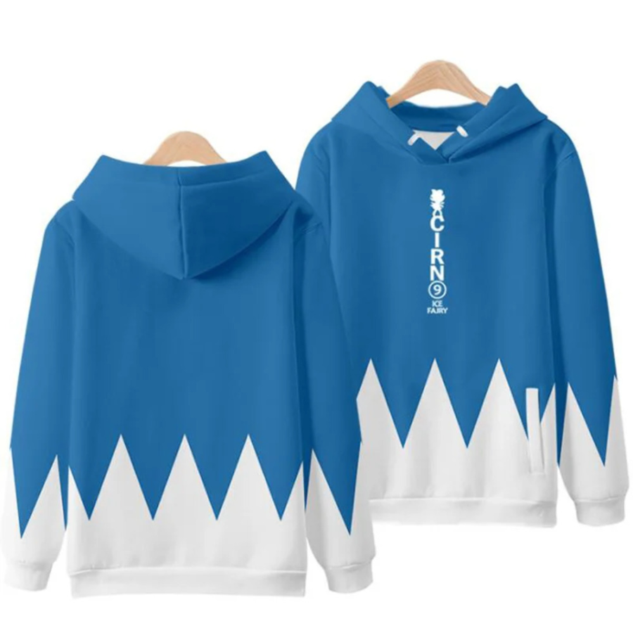 Anime Touhou Project Cirno Ice Fairy Hoodie