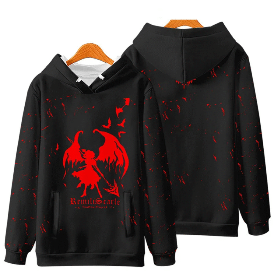 Touhou Project Remilia Scarlet Anime Hoodie Touhou Project Remilia Scarlet Anime Hoodie