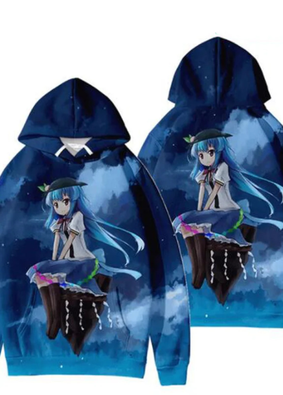 Anime Touhou Project Tenshi Hinanawi Hoodie