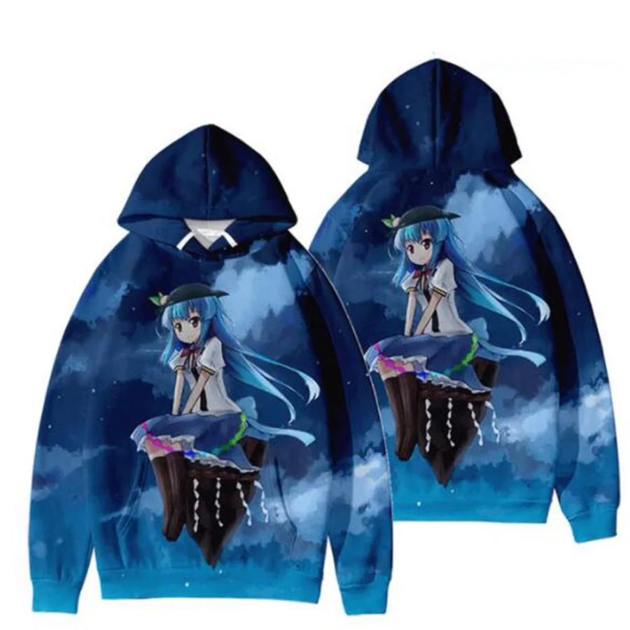 Anime Touhou Project Tenshi Hinanawi Hoodie