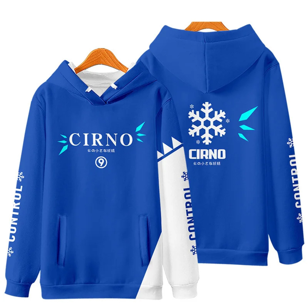 Touhou Project Anime Cirno Hoodie Touhou Project Anime Cirno Hoodie