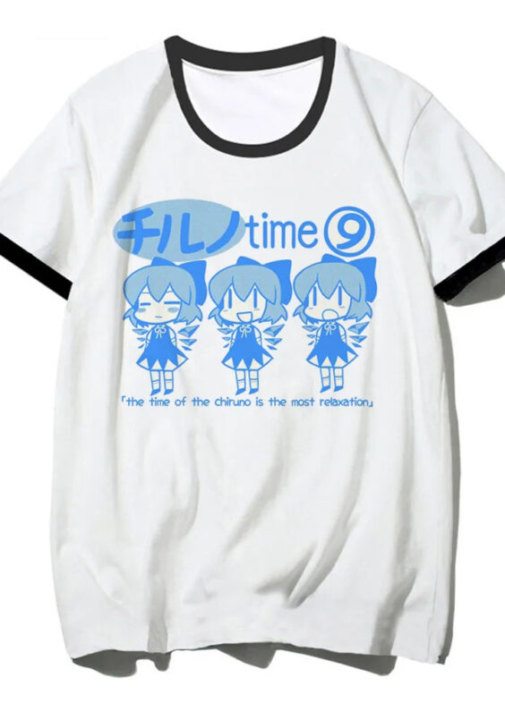 Anime Touhou Project Chill Cirno Short Sleeve T-Shirt