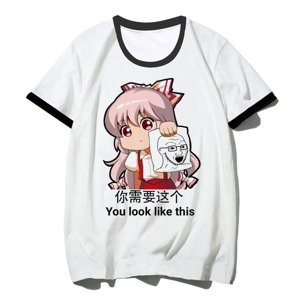 Anime Touhou Project Fujiwara No Mokou Short Sleeve T-Shirt Anime Touhou Project Fujiwara No Mokou Short Sleeve T-Shirt