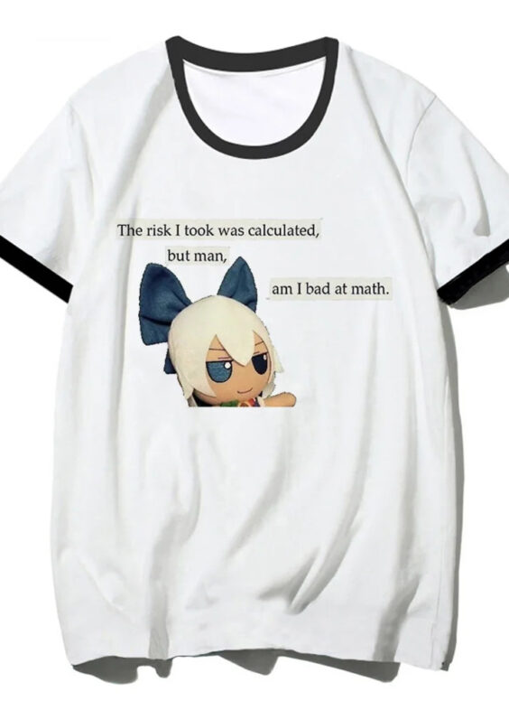 Anime Touhou Project Cirno Short Sleeve T-Shirt