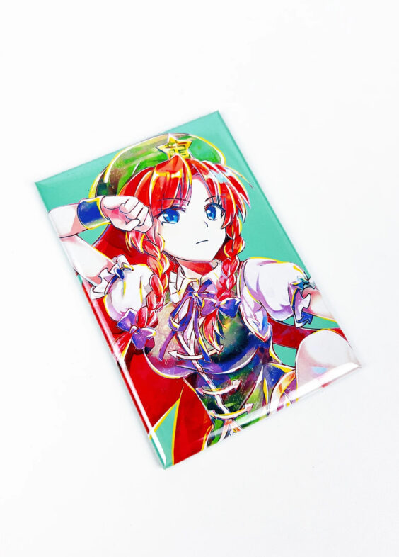 Anime Touhou Project Hong Meiling Fridge Magnet