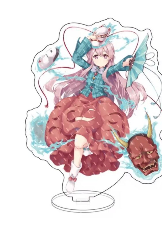 Anime Touhou Project Hata No Kokoro Acrylic Stand