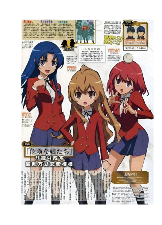 Toradora! Character Anime Poster