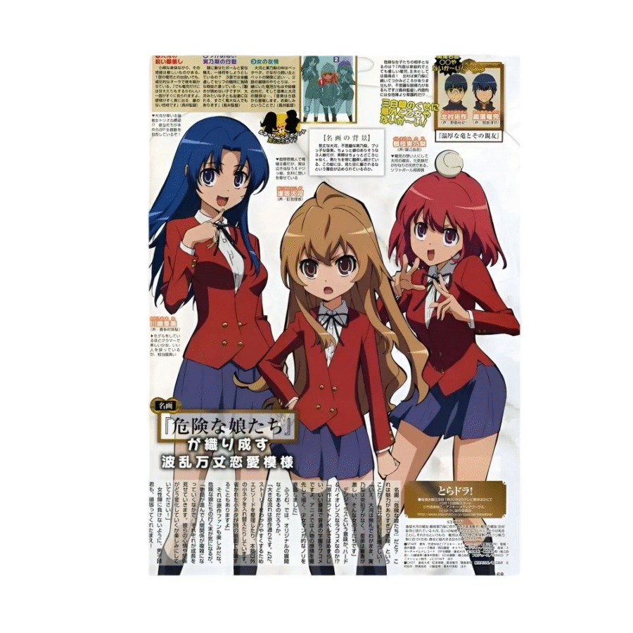 Toradora! Character Anime Poster Toradora! Character Anime Poster