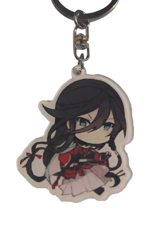 Anime Touken Ranbu Izuminokami Kanesada PVC Pendant Keychain