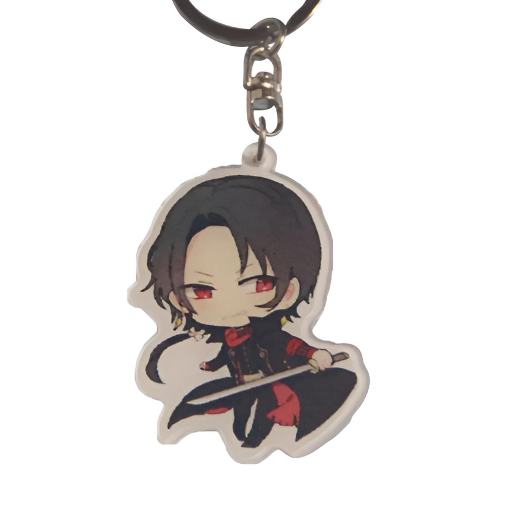 Anime Touken Ranbu Kashuu Kiyomitsu PVC Pendant Keychain Anime Touken Ranbu Kashuu Kiyomitsu PVC Pendant Keychain