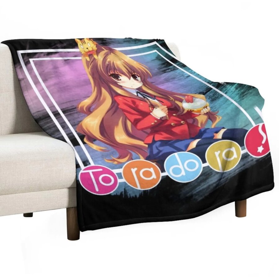Anime Toradora Taiga Aisaka Throw Blanket