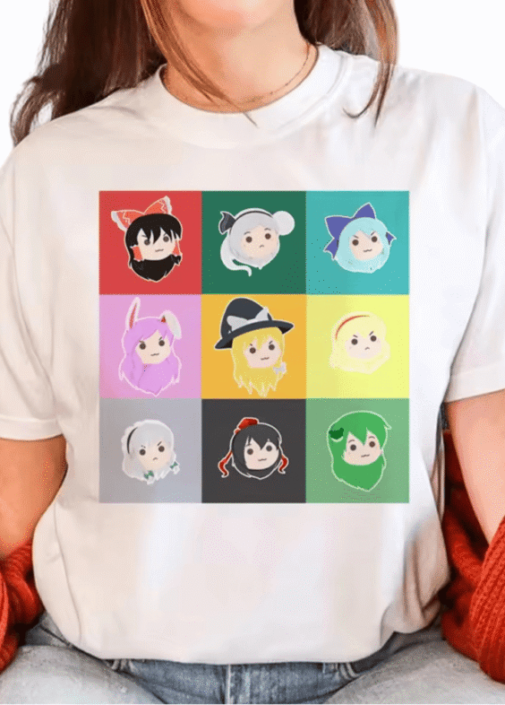 Anime Touhou Project Characters T-Shirt
