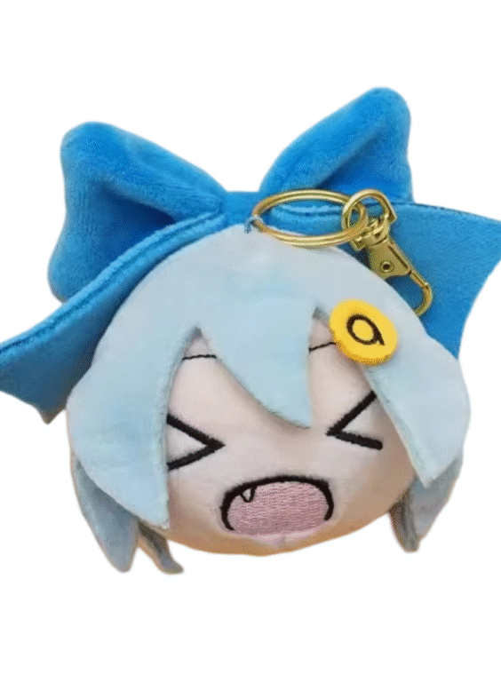 Touhou Project Anime Cirno Plush Keychain