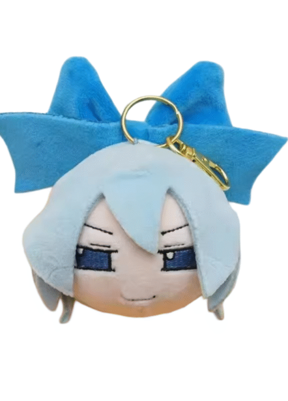 Touhou Project Cirno Anime Plush Keychain