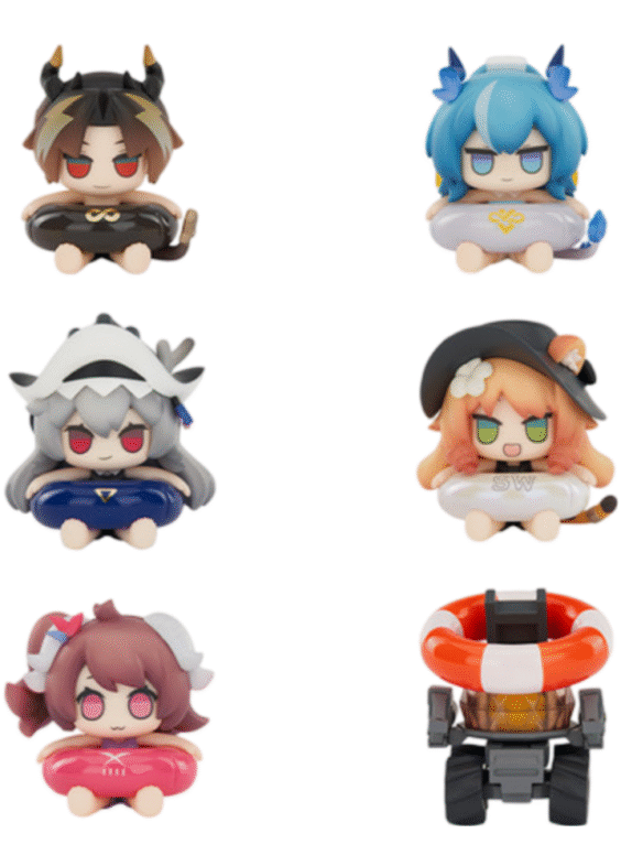 Anime Arknights Characters Rhodes Island Beach Party Figure Toy