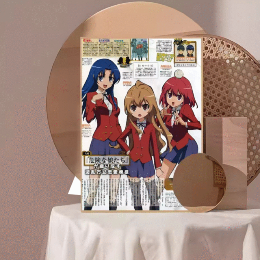 Anime Toradora Print Sticky Poster Anime Toradora Print Sticky Poster