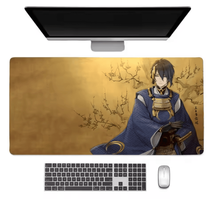 Anime Touken Ranbu Mikazuki Munechika Mouse Pad Anime Touken Ranbu Mikazuki Munechika Mouse Pad
